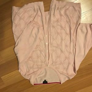 Talbots pink cardigan